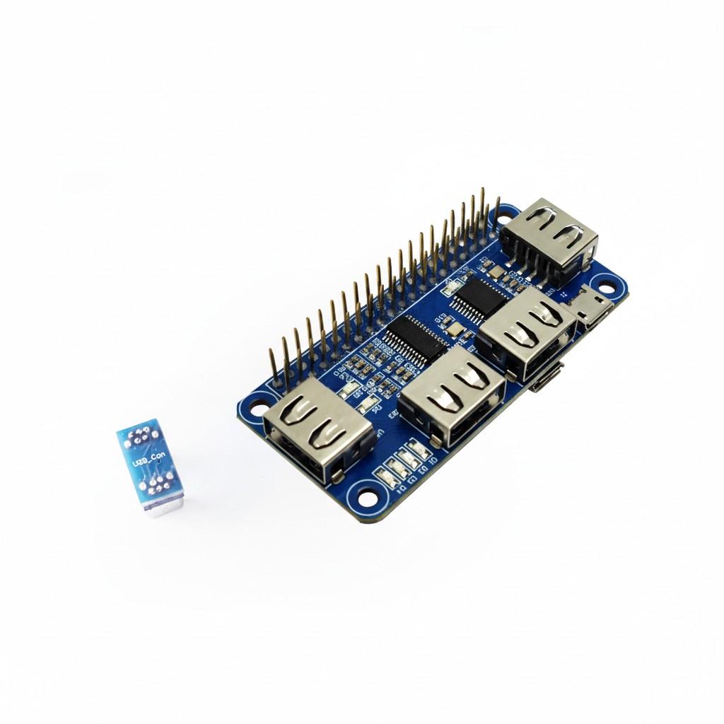 

Raspberry Pi USB Expansion Board HUB Raspberry Zero/Zero W/3B+ 10*10*2 білий