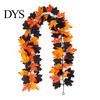 Haunted House Decor Halloween Artificial Maple Leaf Vine Decor, Fall Wall Hanging Garland Theme Party Supplies for Scene, Spooky Thanksgiving