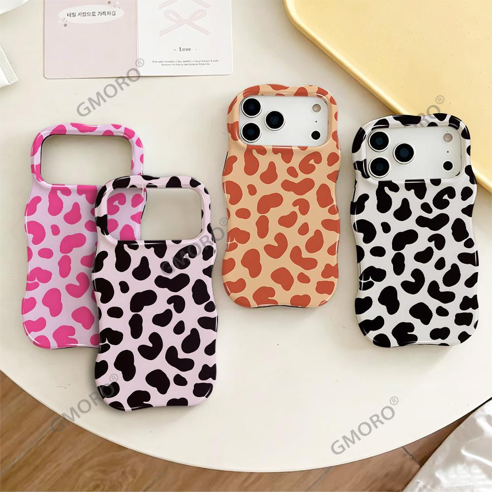Wave Double-layer Film Case iPhone15 Amazon Hot-selling Leopard Print Mobile Phone Case Apple 17pm Personalized Protective Case