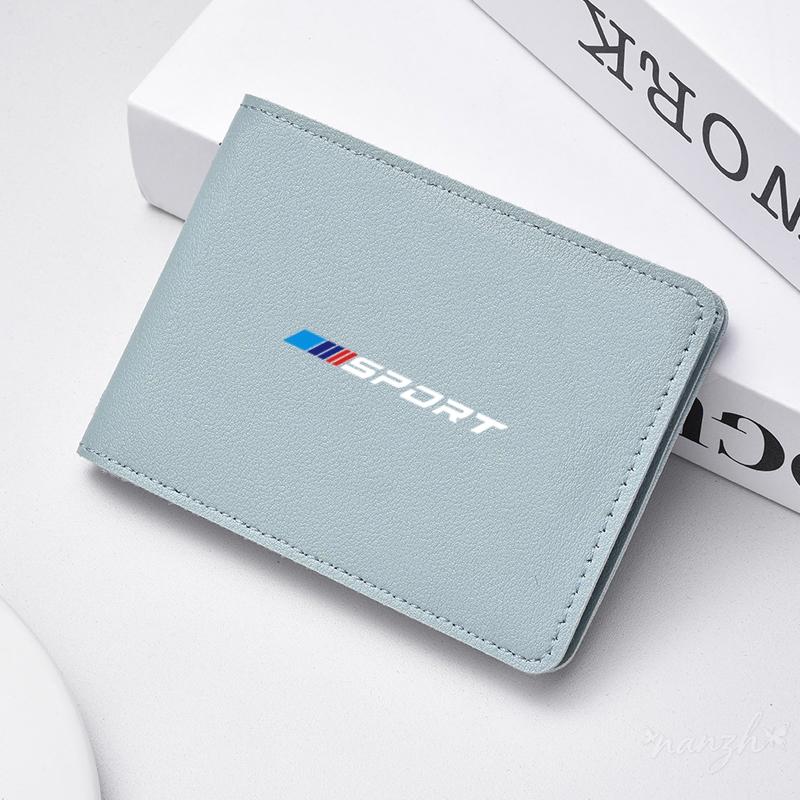 Car Logo Coin Purse Wallet Credit ID Card Bag Leather Coin Purse For BMW 1 3 5 Series G30 G20 F30 F10 E60 X1 X3 E70 F15 F48a ya2