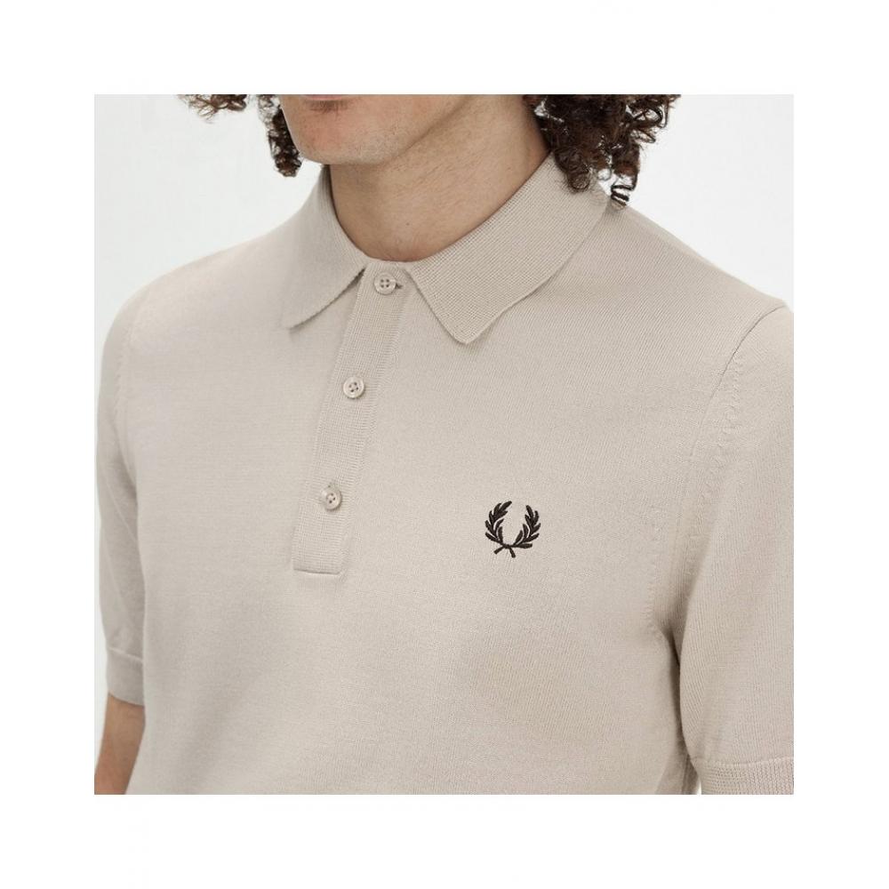 Fred Perry Classic Merino Wool Knit Shirt Afpm2417623 S56