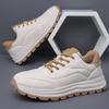 New High-Quality Casual Sports Shoes With Breathable Leather Surface Anti Slip Soft Sole Round Toe Sports Shoes 38-44