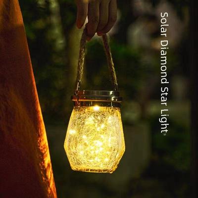 Hängendes Solar-Glas-Einmachglas Gartenlicht - Kreative Weihnachtsdekoration