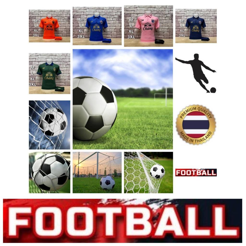 Thailand FOOTBALL SOCCER NATION TEAM JERSEY SHIRT HOME FAN Print Mandarin Polo Collar Quick Dry Short Sleeve Uniform Elephant Logo Sport