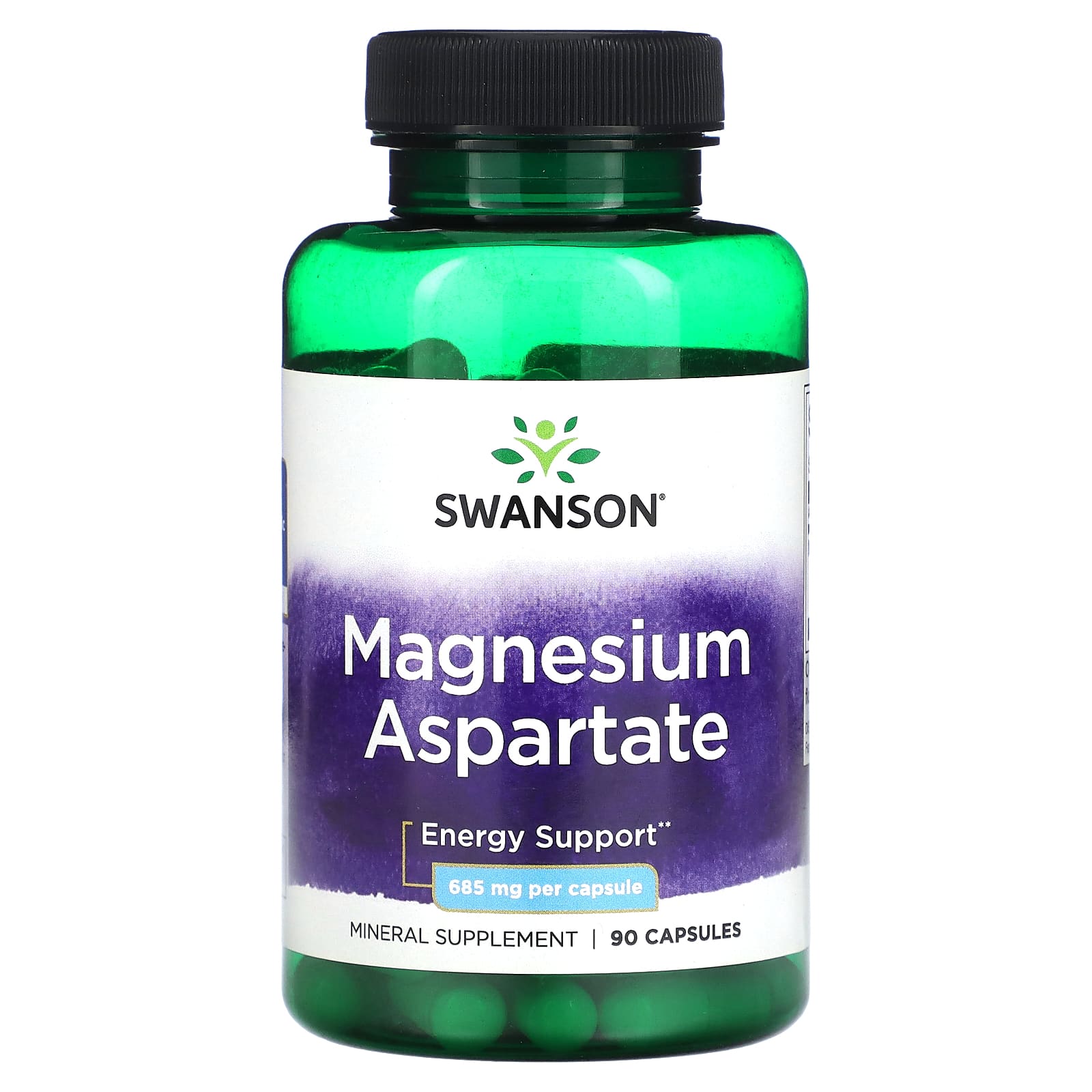 

Swanson, Magnesium Aspartate, 685 mg, 90 Capsules