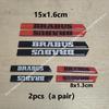 AAWI1 2pcs A Pair Door or Rear Trunk Emblem Badge Sticker Compatible Compatible for Brabus W212 W204 W205 W463 W464 W221 W213 W206 W253 Modified