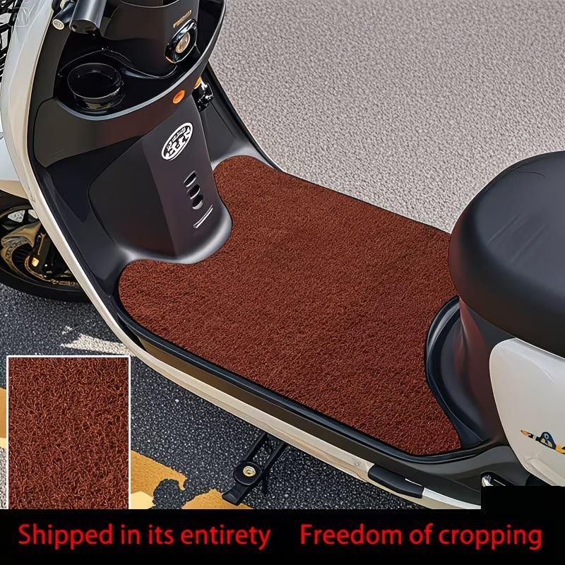 Tappetino universale per scooter elettrico Tagliabile a filo Tappetini per auto Impermeabile Antiscivolo Pedana per E-Bike Moto
