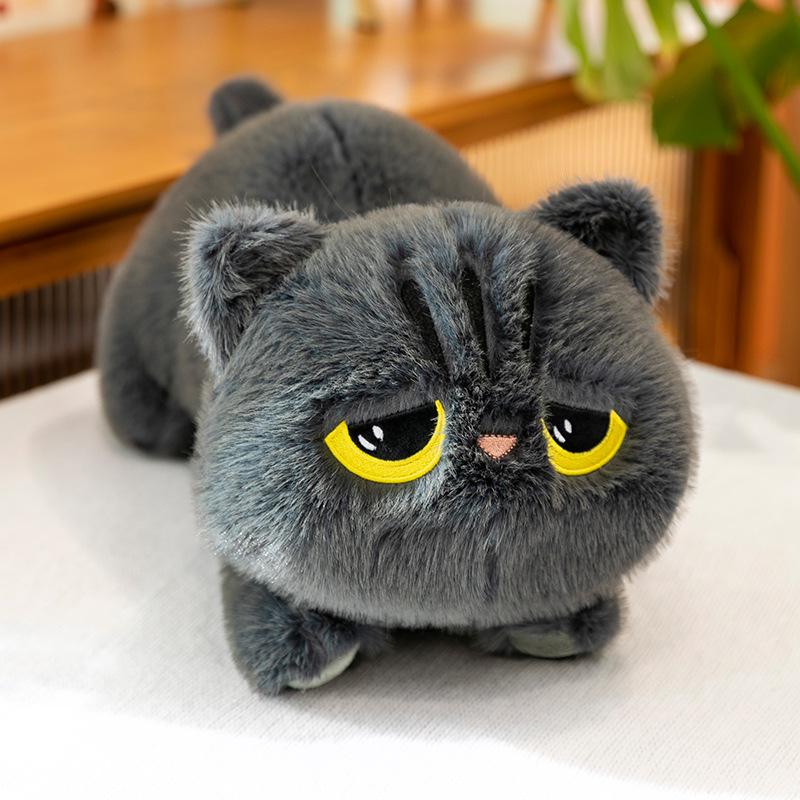 Cross-Border Long Plush Cat Pillow Doll for Girls - Cozy Comfort Bed or Leg-Clamping Toy