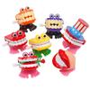 5Pcs Children Gifts Tooth Shape Mini Clockwork Jumping Toy Funny Cute Jump Teeth Denture Educational Toys Spring Wind Up Toy