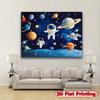 2D plane 2D banner 1 piece of background fabric with cosmic planet and astronaut scene - Birthday Party