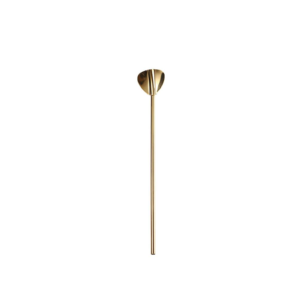 304 Stainless Steel Oval Straw Spoon Wine Spoon Mixing Spoon