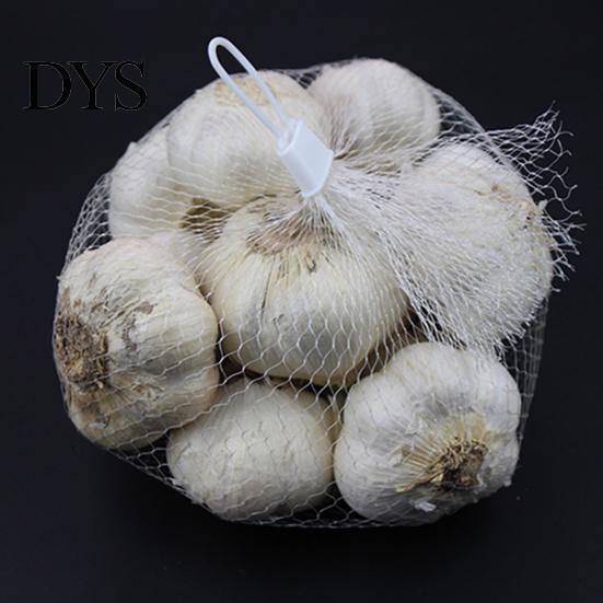 Hanging Bag 100Pcs Mesh Bags Convenient Reusable PE Breathable Garlic Storage Ginger Packing Net Sacks Plastic Buckles for Market