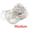 20-35mm Nine Character Earring Ring Ear Coil Iron Plated Round Wine Glass Earring Ring 100pcs/lot DIY Bead Earring Accessories