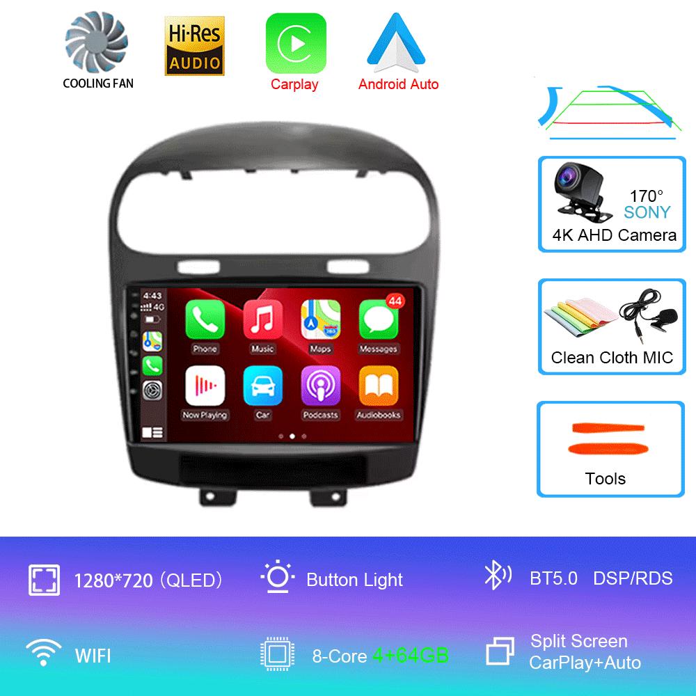 For Dodge Journey Fiat Leap Freemont 2011 - 2020 Car Radio Multimedia Player Navigation GPS DSP 4G Wifi Carplay Auto Android 14