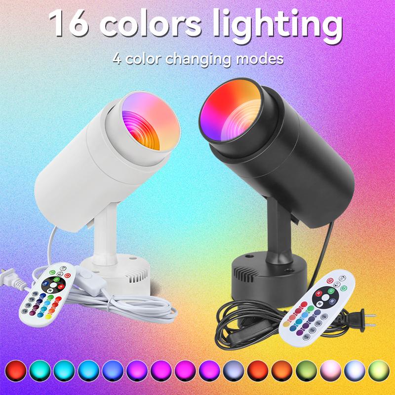 Stage LED Spotlight RGB Lamp Remote Control Adjustable Atmosphere Decoration Indoor Ceiling Light KTV Bar Disco Neon Lighting