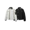 UNDREST Men's Winter Patchwork Down Jacket - Warm, Loose Fit with Lapel Design YR10