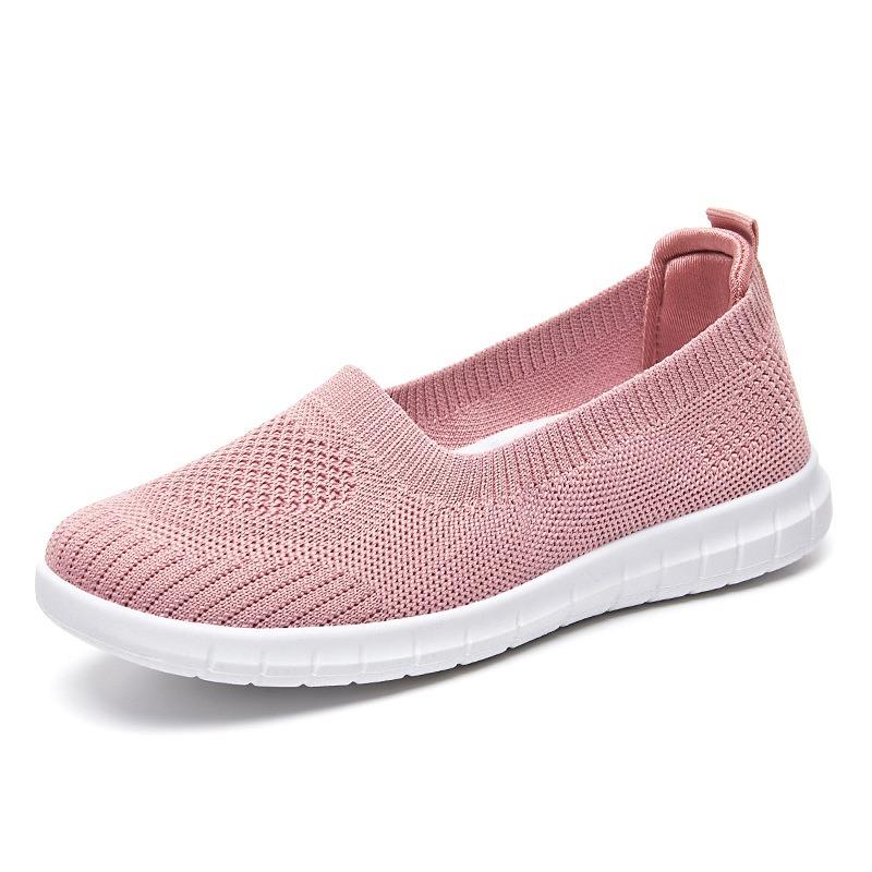 Mom Shoes New Women's Shoes Casual Flat Single Shoes One Pedal Breathable Soft Sole Old Beijing Cloth Shoes Women