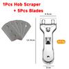 1Pcs Multi-function Glass Ceramic Hob Scraper Cleaner Remover With 5Pcs Blade or 10Pcs Blade For Cleaning Oven Cooker Tool
