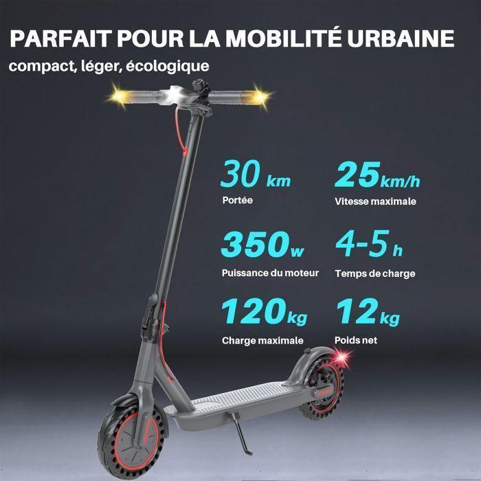 350W Foldable Electric Scooter With App, Max.25 Km/h, 30km Range, 8.5" Wheels, 10.4Ah Battery, Turn Signals, LCD Screen