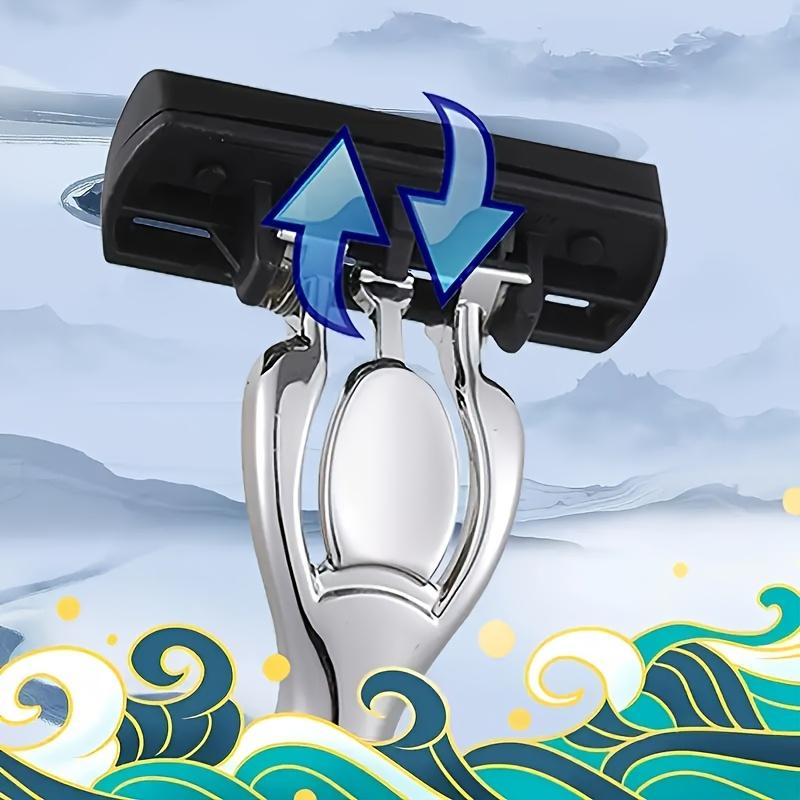 Durable And Safe High Quality Men Safety Razor 6-Layer Germany Stainless Steel Shaving Blades Manual Shaver Replacing Cutter Head
