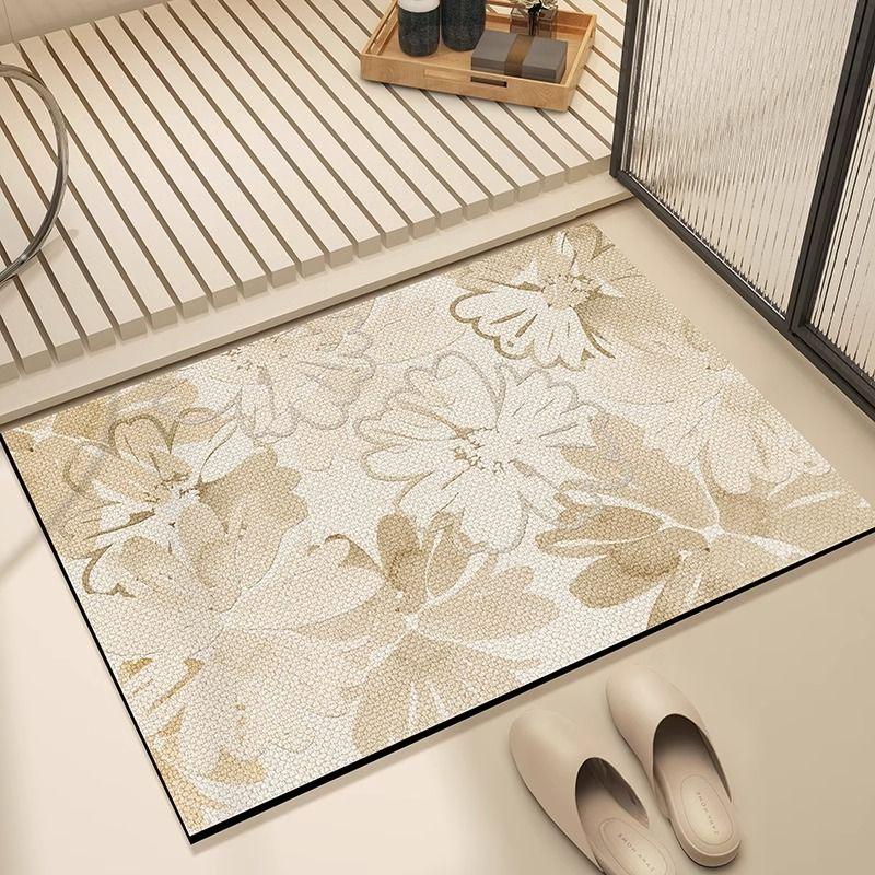 Diatom mud absorbent foot mats, household dirt-resistant mats, toilets, bathroom, bathroom door quick-drying non-slip floor mats