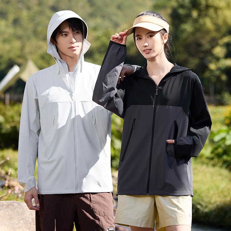 8118 Ice Silk UPF50+ Sun Protection Hoodie - Unisex Summer Outdoor Casual Wear