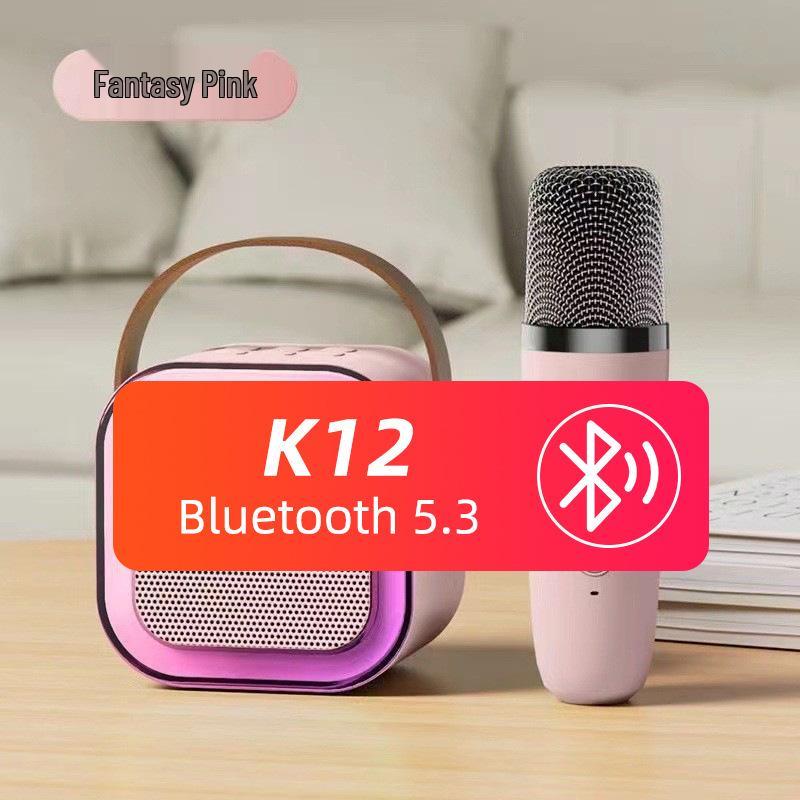 K12 Portable All-in-One Karaoke Bluetooth Speaker with Wireless Microphone
