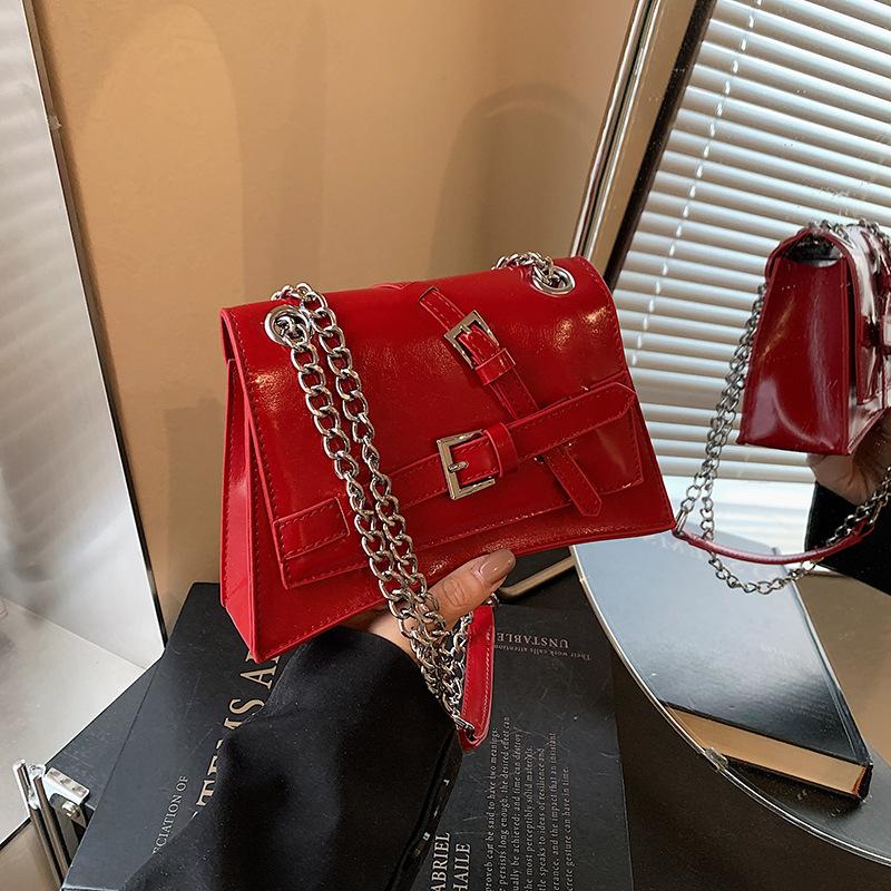 New bag women's 2025 fashion trend messenger bag spring and summer versatile shoulder small square bag