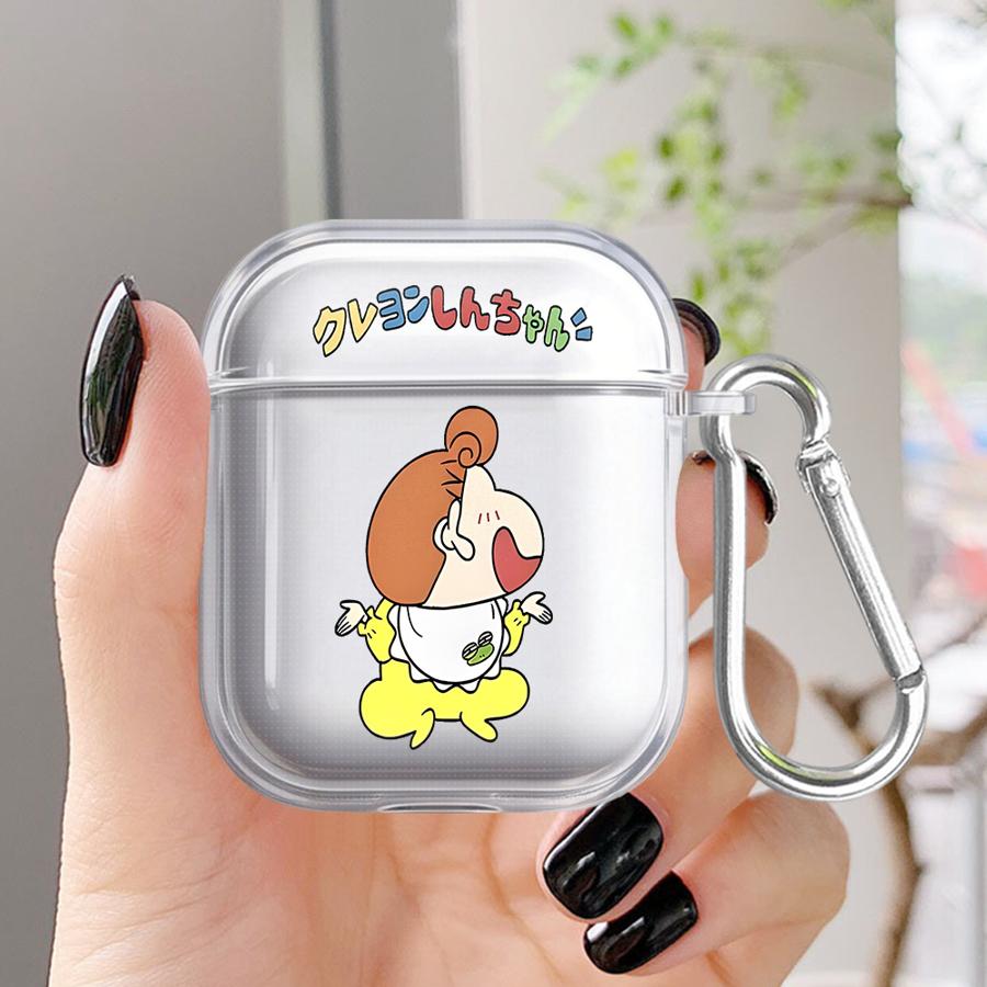 Case For Airpods 2 4 Pro3 1 Pro2 Pro 3 Clear Earphone Cases Cover Crayon Shin Chan