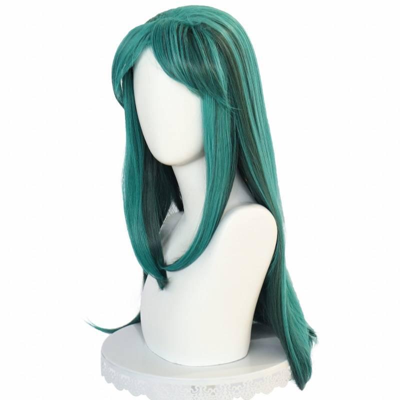 Lum Lamu Long Green Cartoon Cosplay Wig For Any Face Shape