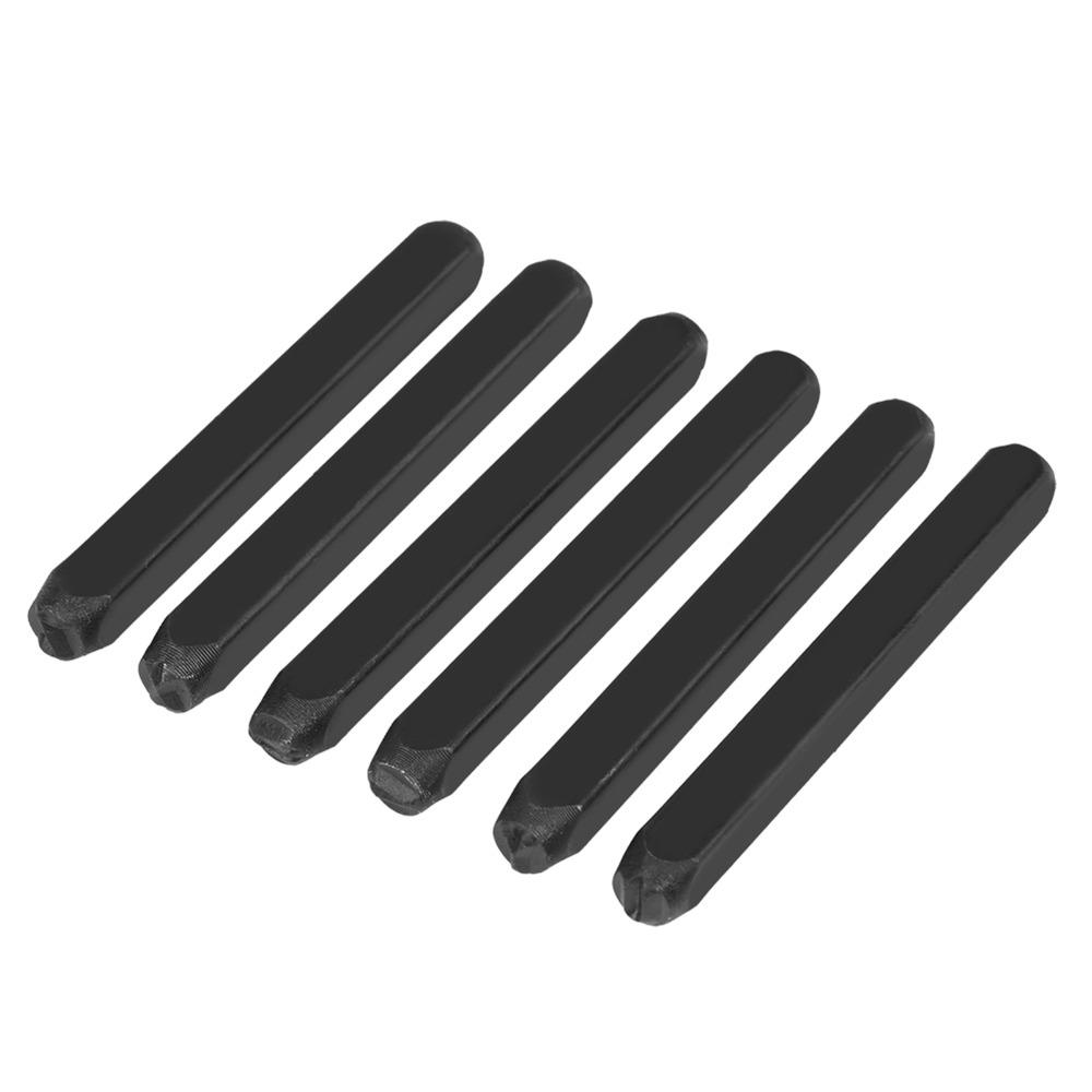 36pcs 4MM Steel Letter Punch Set 5MM Carbon Steel Number Punch Set Wooden Box Case Steel Stamp Die Plastic Marking