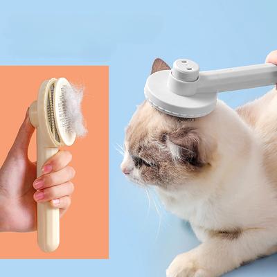 Pet Hair Removal Brush Dog Hair Comb Stainless Steel Automatic Hair Fading Cat Comb Pet Cleaning Grooming Supplies