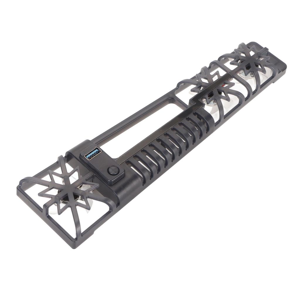 Console Cooling Fan High Speed RGB Light Game Console Cooler with USB 3.0 Port for PS5 Slim Disc Digital Editions Black