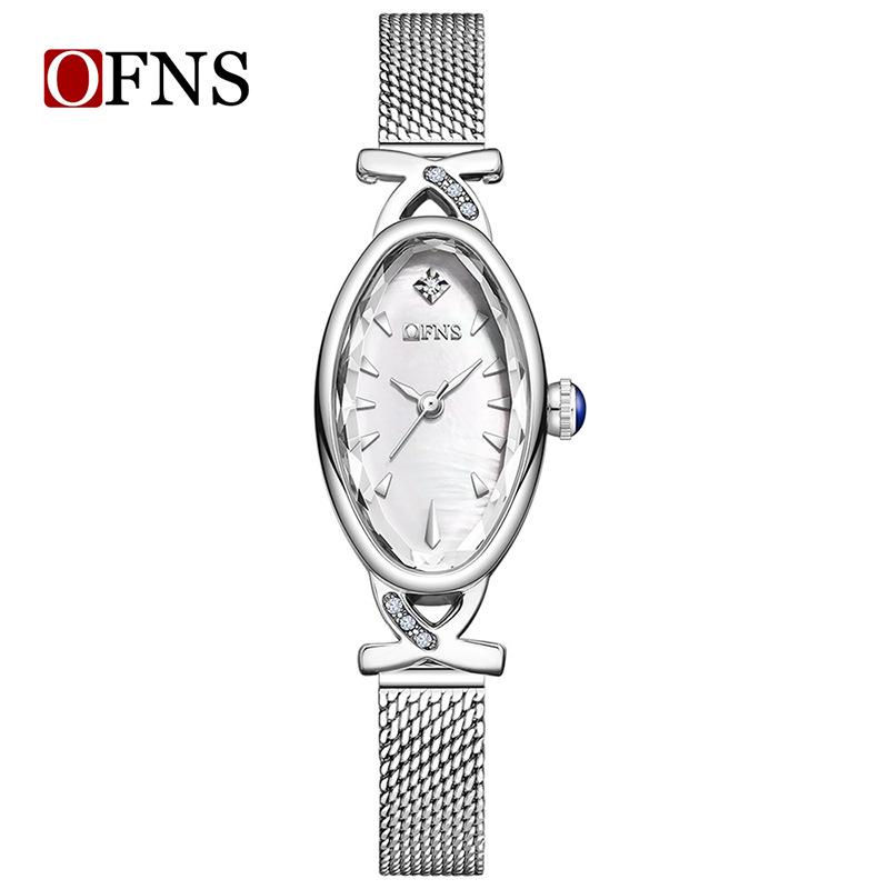 OFNS Women's Retro Oval Waterproof Luxury Wristwatch