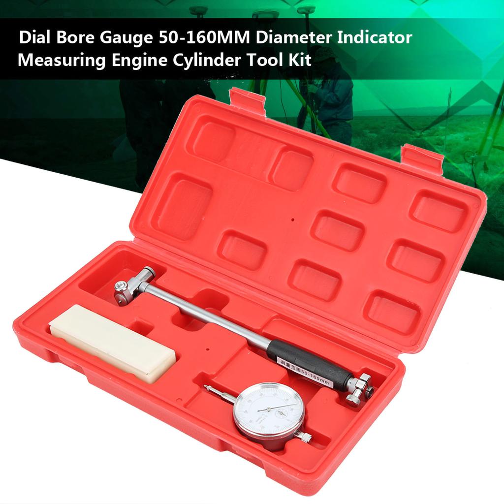 Engine Cylinder   Bore ,50,160mm Indicator Measuring Tool Kit with Good Guiding Bridge for Setting Diameters, High Accuracy and Easy Measurement, M