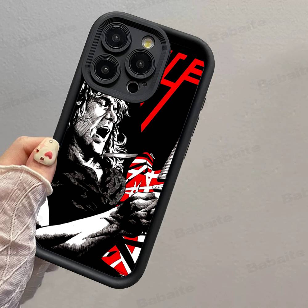 

E-Eddie Van H-Halen Singer Silicone Phone Case For IPhone 17 Pro Max 16 15 14 13 12 11 Plus 17 Air iPhone 15