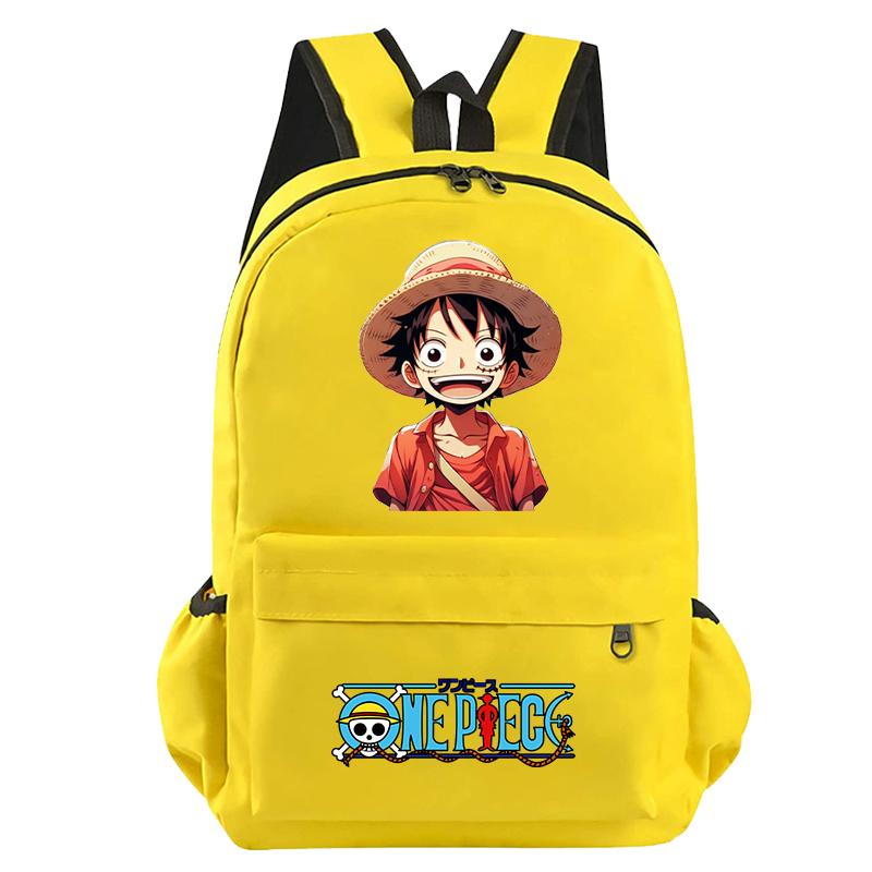 Anime One Piece Bag Large Capacity Sweet Soft Backpack for Boy Girl Children Teenager Back To School Bag Leisure Travel Bag College Canvas Bagpack