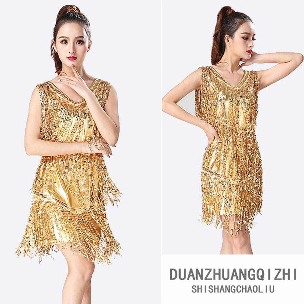 Samba Dancing Latin Dancing Dress Tassel Ballroom Dress Fashion Competition Dress  Show Costumes