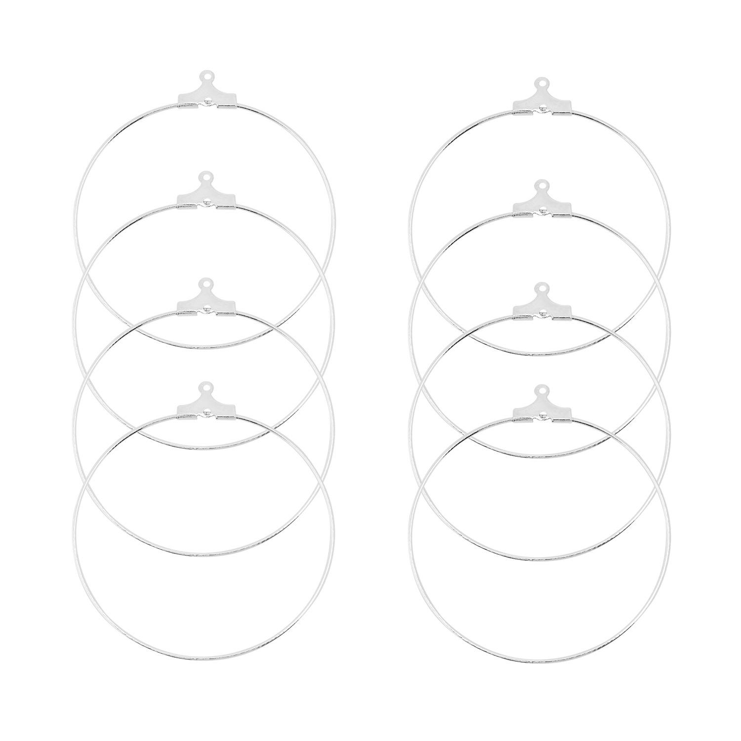 

30шт простые железные круглые кольца DIY серьги ручной работы кулон кольцо ювелирные аксессуары 25mm серебряный