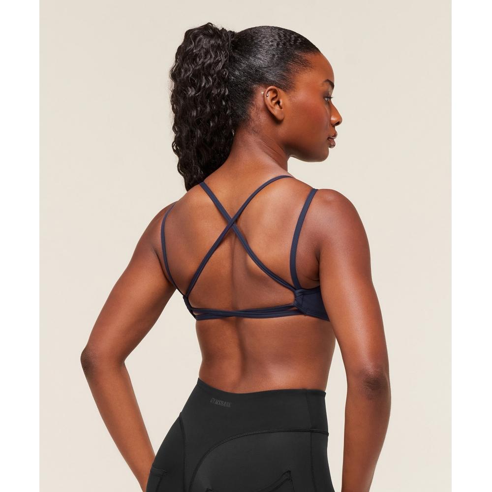 Gymshark Back Gains Sports Bra Heavy Blue B8a5u Uctn