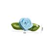 100PCS Artificial Mini Silk Rosettes Fabric Flowers Heads Making Handmade Satin Ribbon Roses DIY Craft For Wedding Decoration