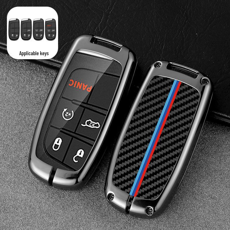 

Key Case for Jeep Compass, Cherokee, Renegade, Grand Cherokee, Grand Commander, and Dodge