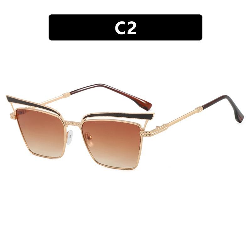 Metal Sunglasses Men UV400 Sun Glasses Women Eyeglasses Frame Driving Beach Bike Travel Anti Glare Shade Eyewear
