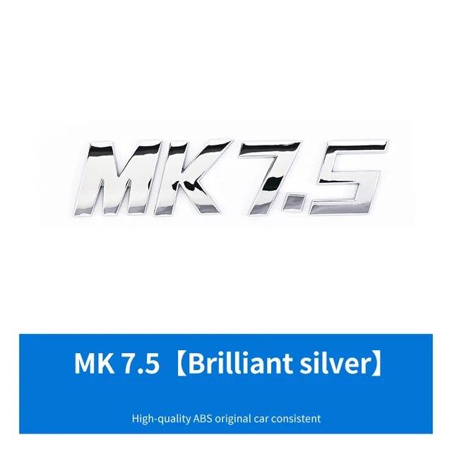 3D ABS Buchstaben MK5 MK6 MK7 MK7.5 Emblem Auto Abzeichen Aufkleber für VW volkswagen GOLF Auto Fender Trunk Hinten Aufkleber