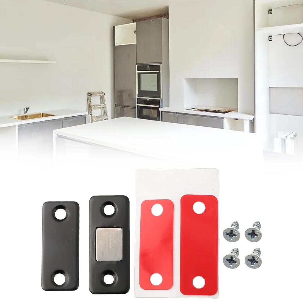 Strong Magnetic Cabinet Door Suction Steel Catch Latch Ultra Thin For Drawer And Door Closers&Screws Hardware Sliding Door Stop