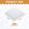 8Pcs White Stretched Canvas for Painting 10cm-30cm Blank Artist Boards Profile Cotton Canvas Panels for Beginners Professionals