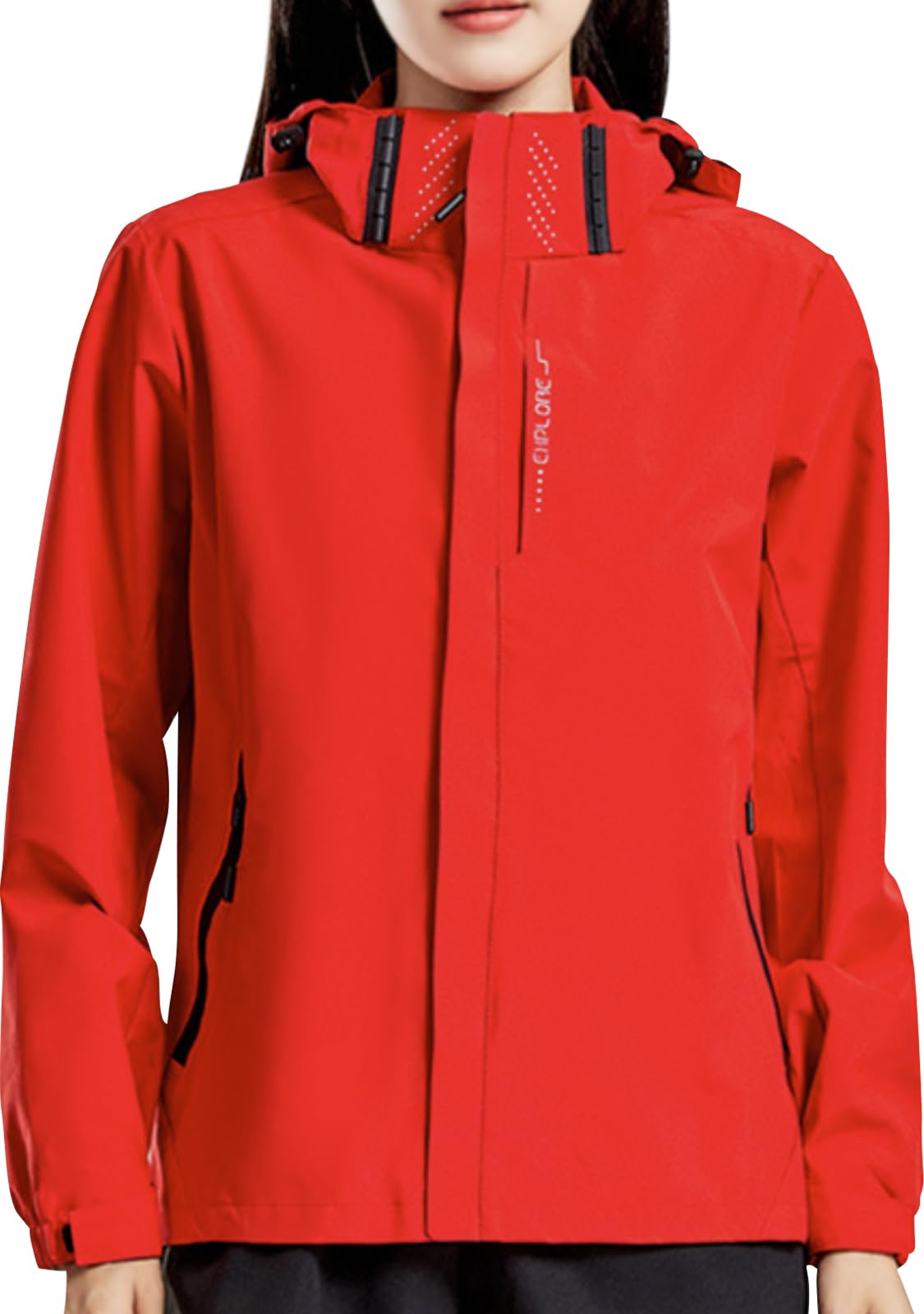 

Mountain outdoor lined removable mesh lining bicycle bicycle work large long for mountain climbing cold camping red [Nune] parka, jacket, windbreaker, красный