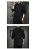 Men's Chinese-Style Linen-Cotton Long-Sleeve T-Shirt for Zen Meditation and Tea Ceremony