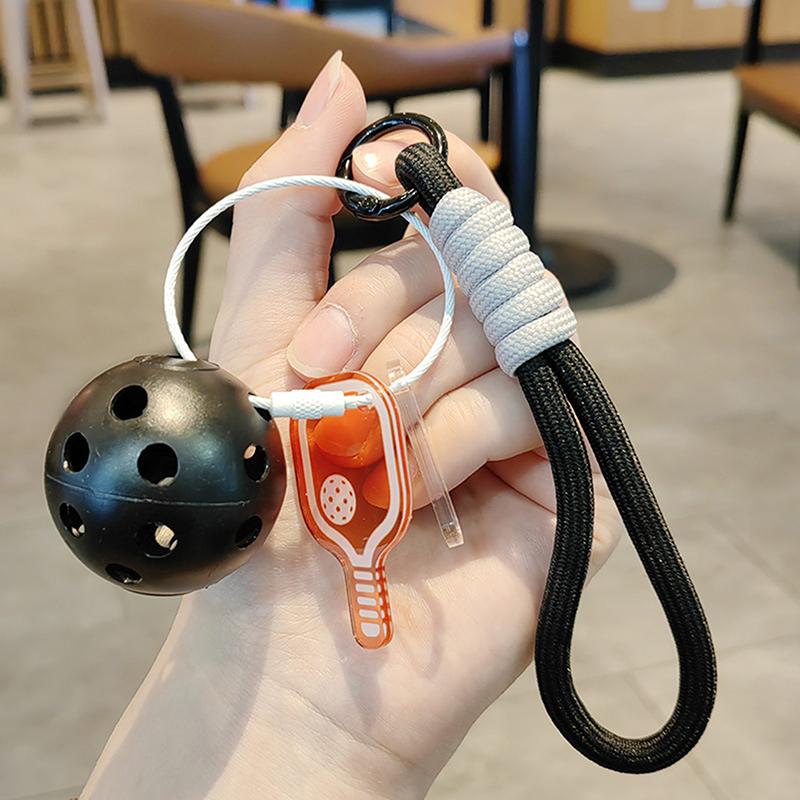 Chaveiro Criativo de Pickleball Para Amantes de Esportes Bolsas Carteiras Pingentes de Chave de Carro Chaveiro de Pickleball Fofo e Divertido Presentes