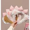 Sweetheart Blush Bow & Lace Bear Ear Headband for Makeup